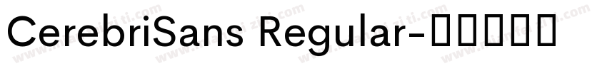 CerebriSans Regular字体转换